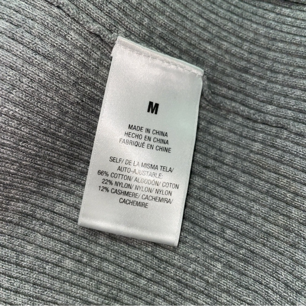 NEW! Favorite Daughter- The Lena Midi Dress Frost Gray Size M Buttoned Ribbed - Picture 15 of 15